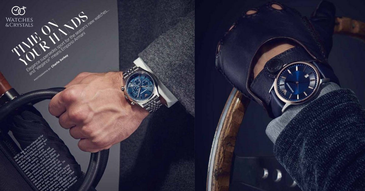 Armani Emporio 44mm Emporio Quartz Stainless Steel Bracelet Watch -  ShopHQ.com