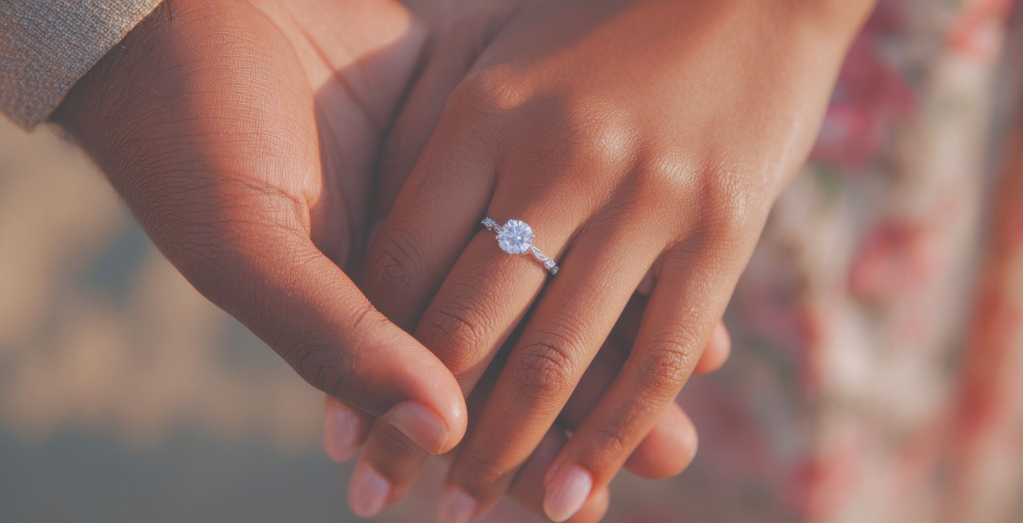 Engagement Crystal Rings