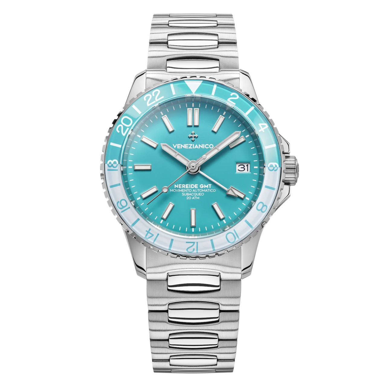Venezianico Automatic Watch Nereide GMT Cielo 3521505C