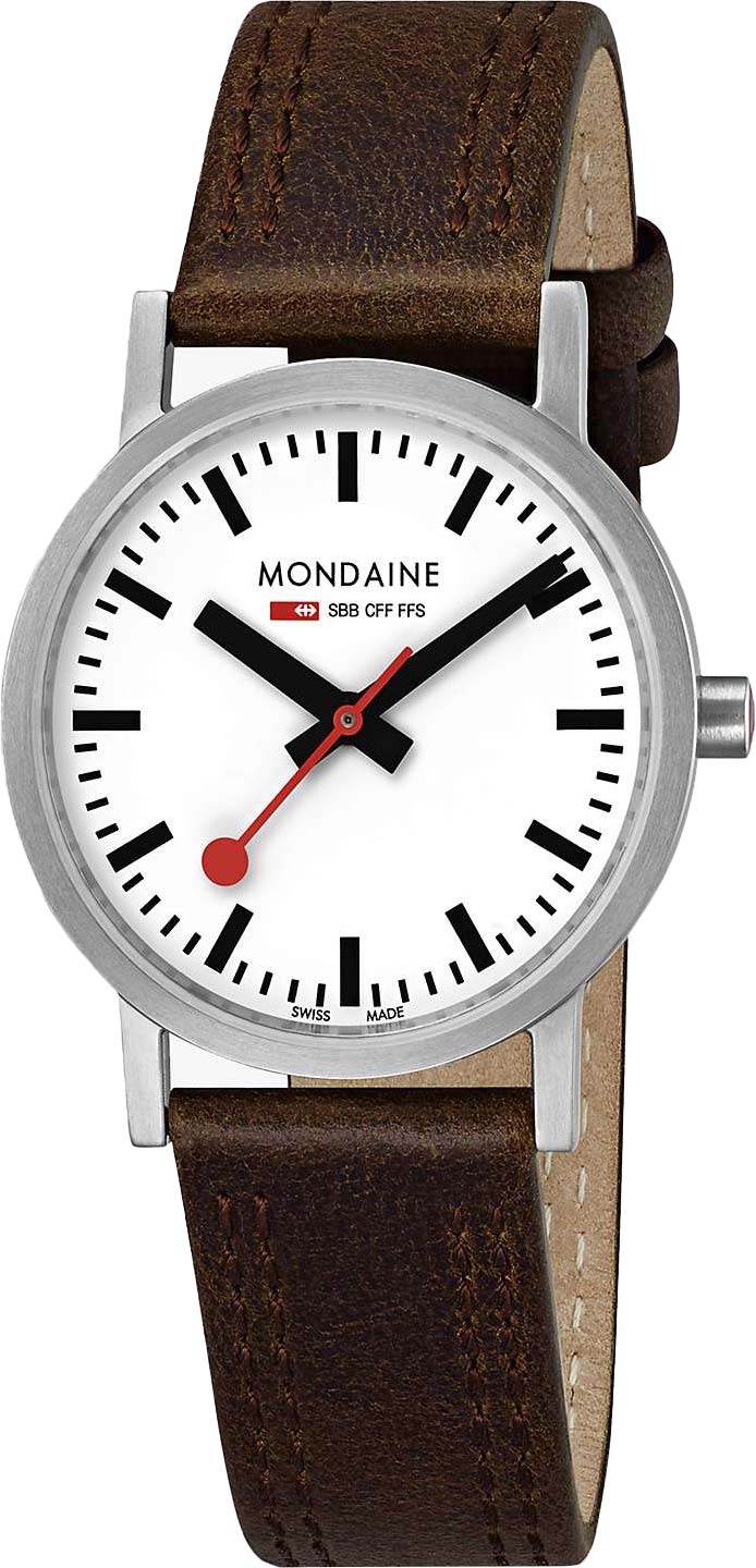 Mondaine Ladies Watch Classic White Brown A658.30323.16SBT
