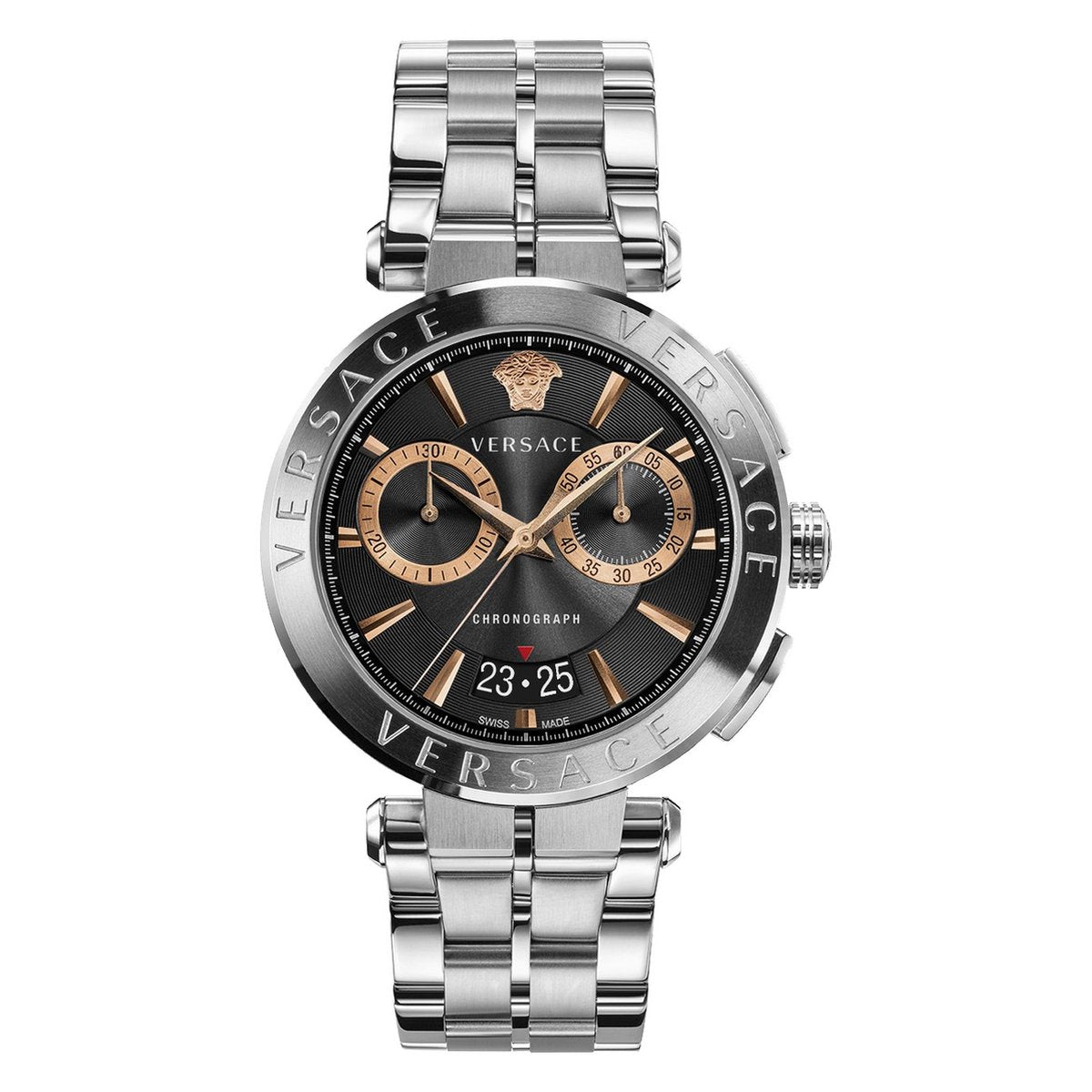 Versace Men's Watch Aion Chronograph 45mm Black VE1D02423
