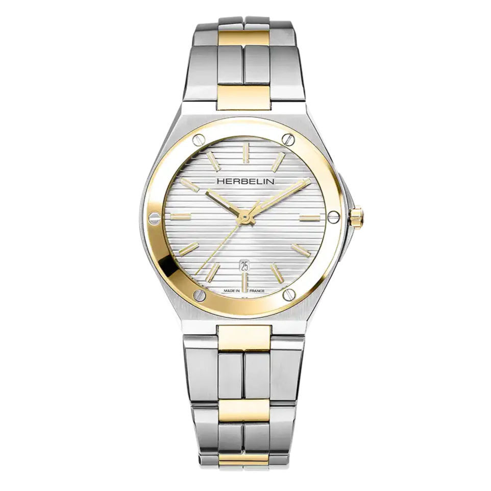 Herbelin Cap Camarat Ladies Two-Tone Quartz Watch 14545BT11N