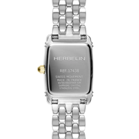 Thumbnail for Herbelin Art Deco Ladies Two-Tone Rectangle Watch 17438BT22