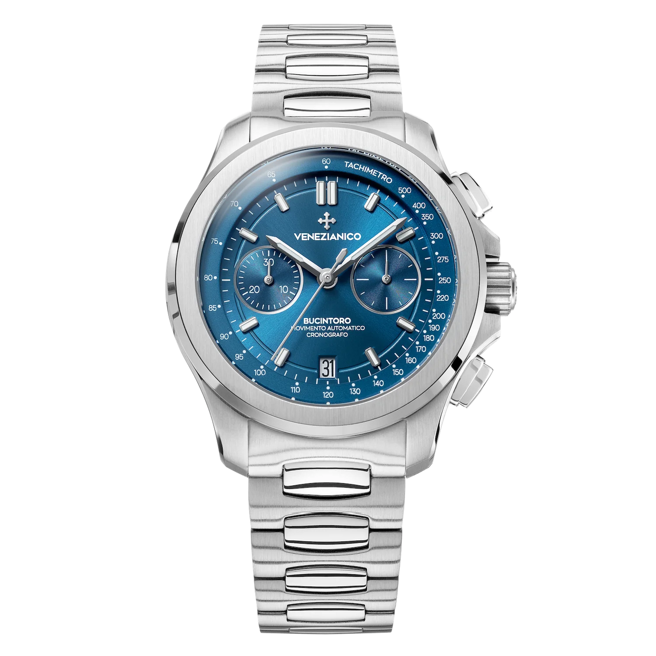Venezianico Automatic Chronograph Watch Bucintoro 40mm Blue 8221501C