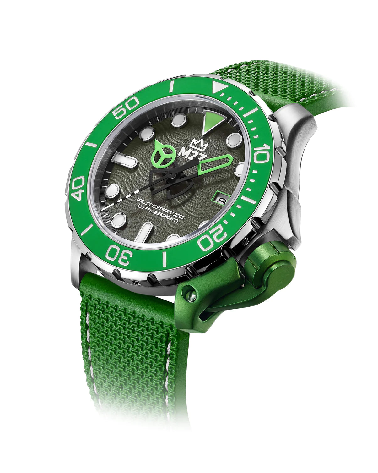 M2Z Men's Watch Diver 200 Green 200-001B