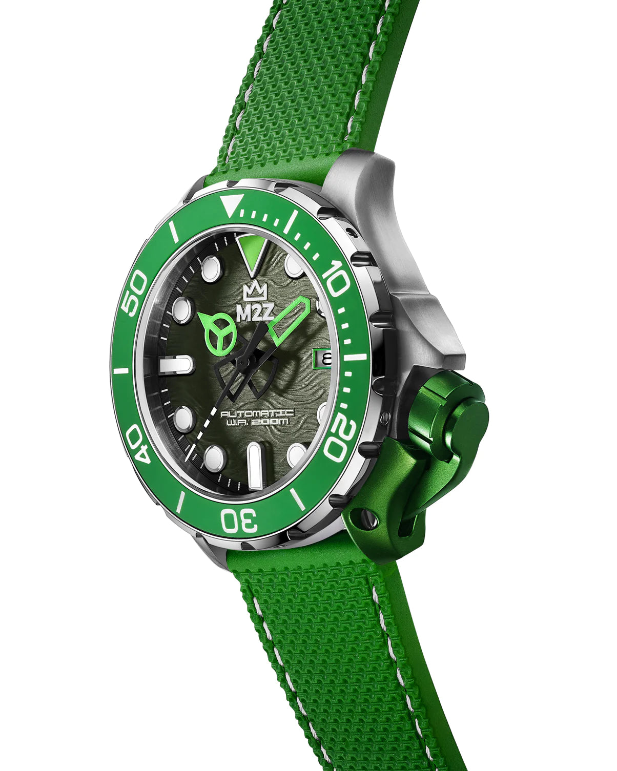 M2Z Men s Watch Diver 200 Green 200 001B Watches Crystals