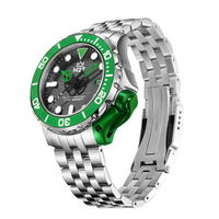 Thumbnail for M2Z Men's Watch Diver 200 Bracelet Green 200-001X