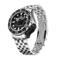 Thumbnail for M2Z Men's Watch Diver 200 Bracelet Black 200-002X