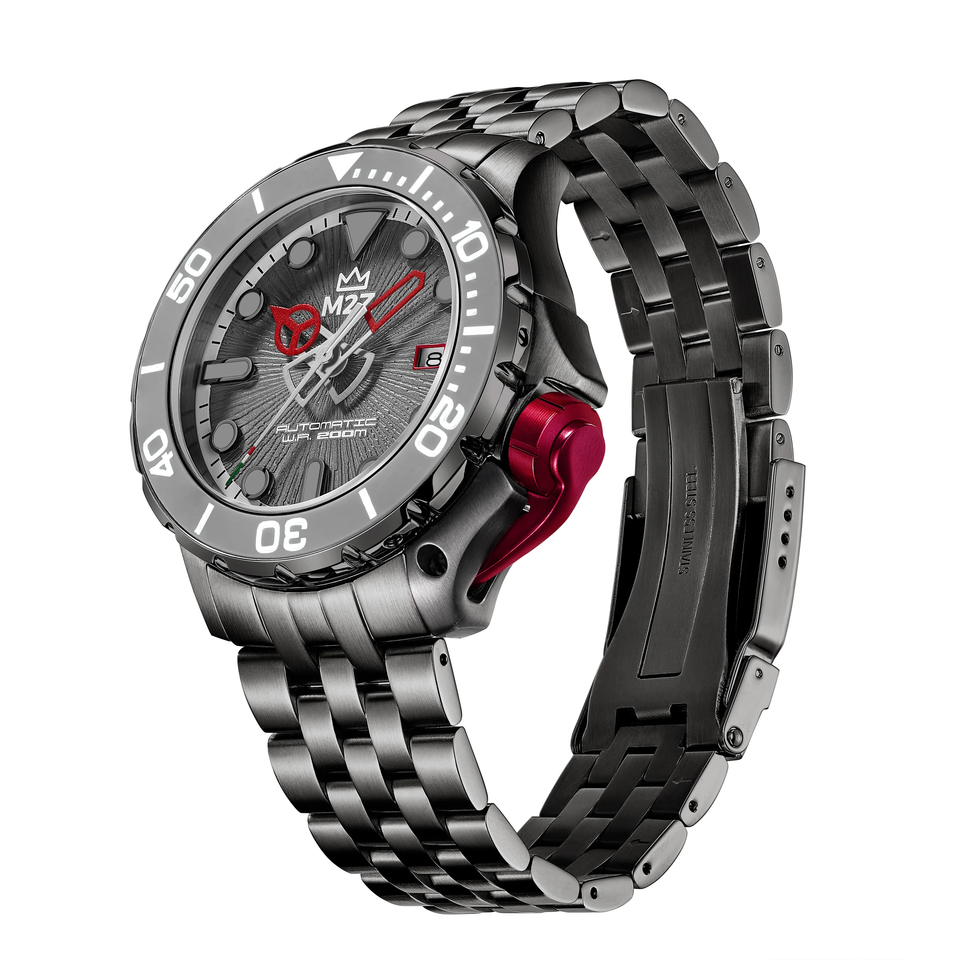 M2Z Men's Watch Diver 200 Plated Bracelet Grey 200-004X – Watches