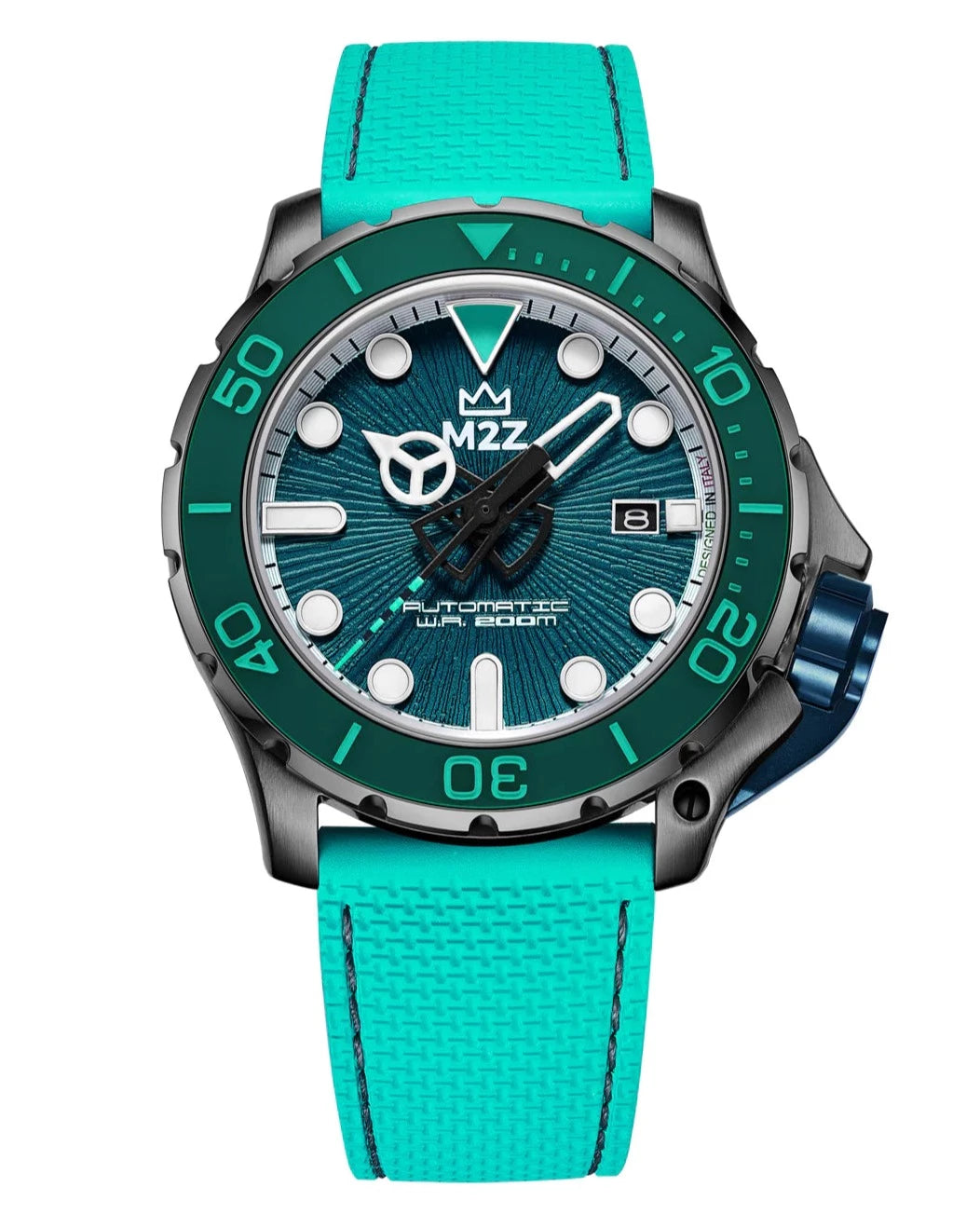 M2Z Men's Watch Diver 200 Teal 200-011