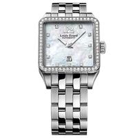 Thumbnail for Louis Erard Watch Ladies Emotion Square Mother of Pearl Diamond 20700SE14.BMA18