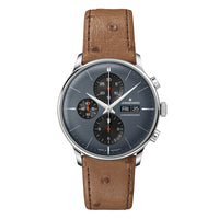 Thumbnail for Junghans Meister Chronoscope Men's Grey Brown Watch 27/4224.03