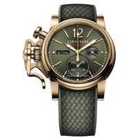 Thumbnail for Graham Chronofighter Vintage Green Bronze Watch 2CVAK.G02A