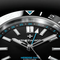 Thumbnail for Venezianico Nereide GMT Ceratung Men's Black  Watch 4521500S