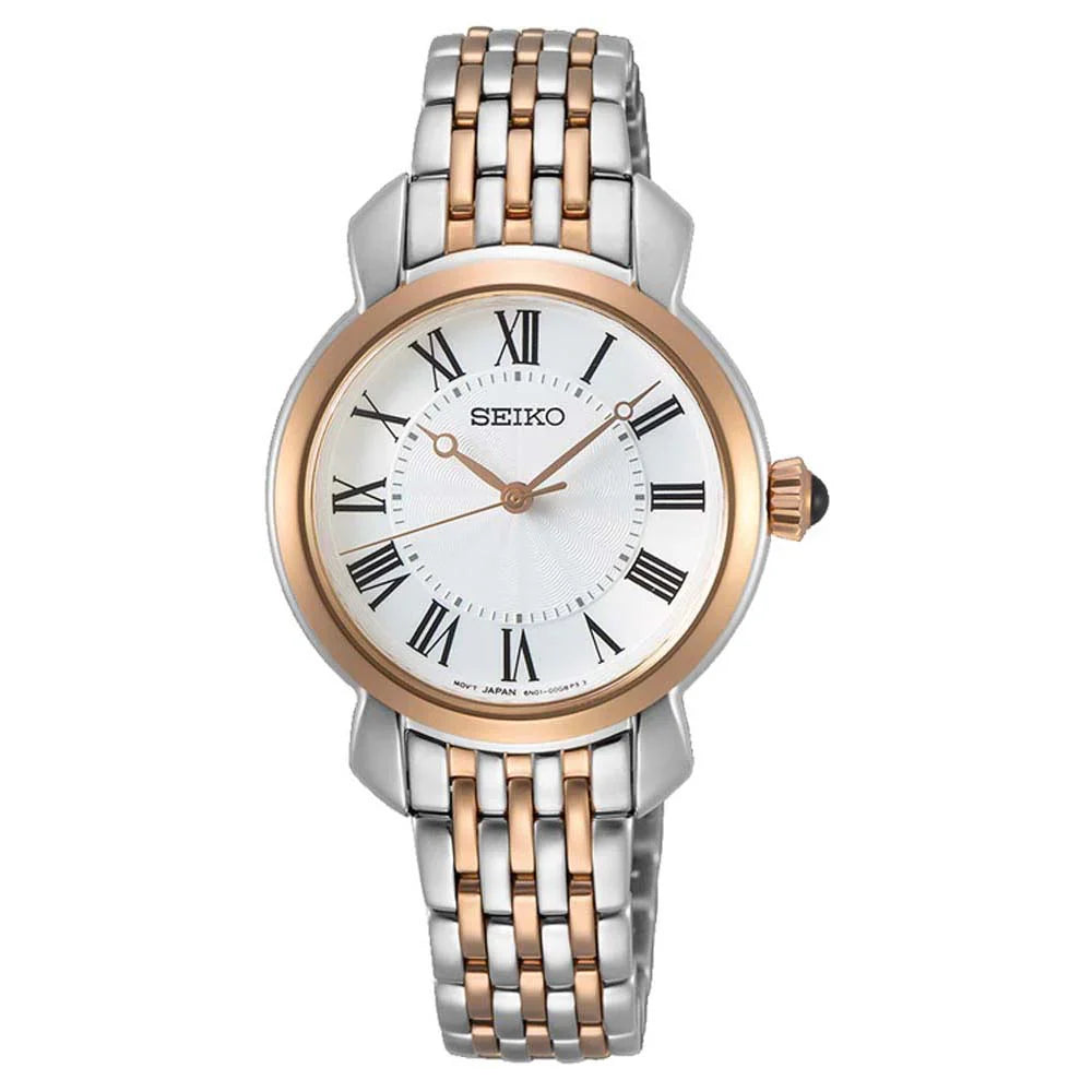 Seiko Classic Ladies Two-Tone Watch SUR628P1 from Watches & Crystals. Seiko Classic Ladies Two-Tone Watch SUR628P1 from Watches & Crystals.
