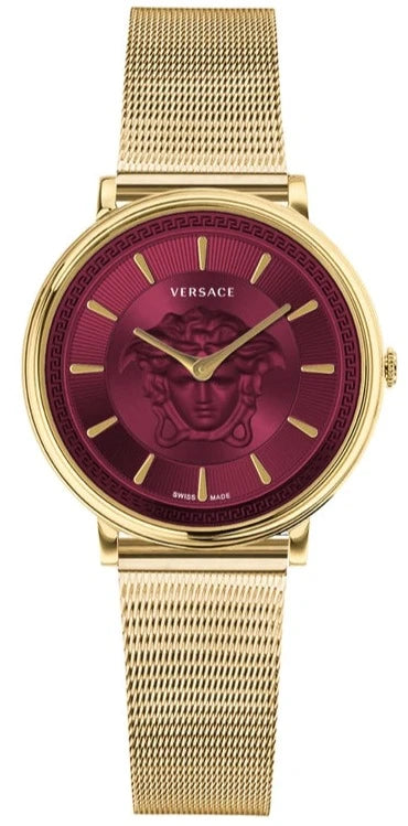 Versace Ladies Watch V-Circle 38mm Red Gold VE8102419
