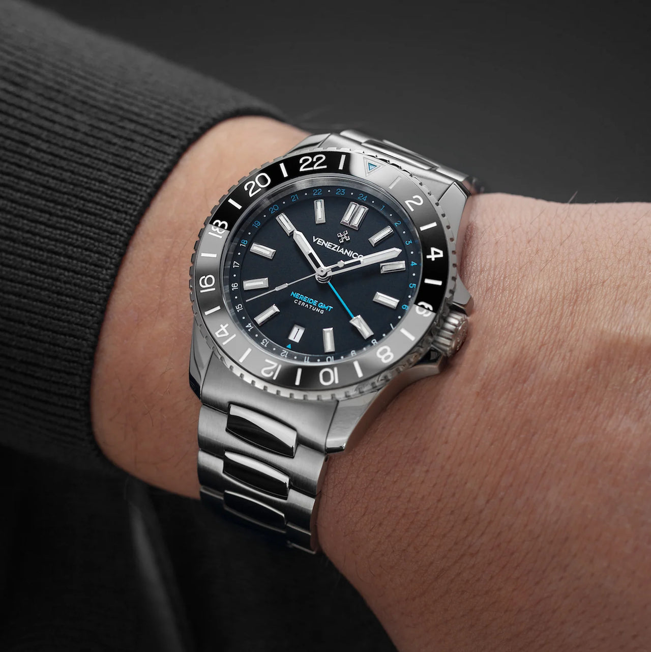 Venezianico Automatic Watch Nereide GMT Ceratung™ 4821501C