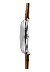 Thumbnail for Junghans Max Bill Quarz Men's White Brown Watch 41/4562.02