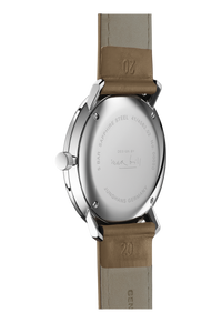 Thumbnail for Junghans Max Bill Quarz Men's White Brown Watch 41/4562.02