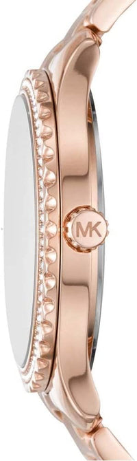 Thumbnail for Michael Kors Ladies Watch Layton 38mm Silver Rose Gold MK7297