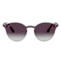 Thumbnail for Ray-Ban Transparent Grey Mirror Blaze Sunglasses RB4380NF