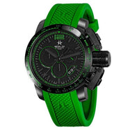 Thumbnail for Metal.ch Men's Chronograph Watch Chronosport Collection 44MM Date Green/Black 4489.44