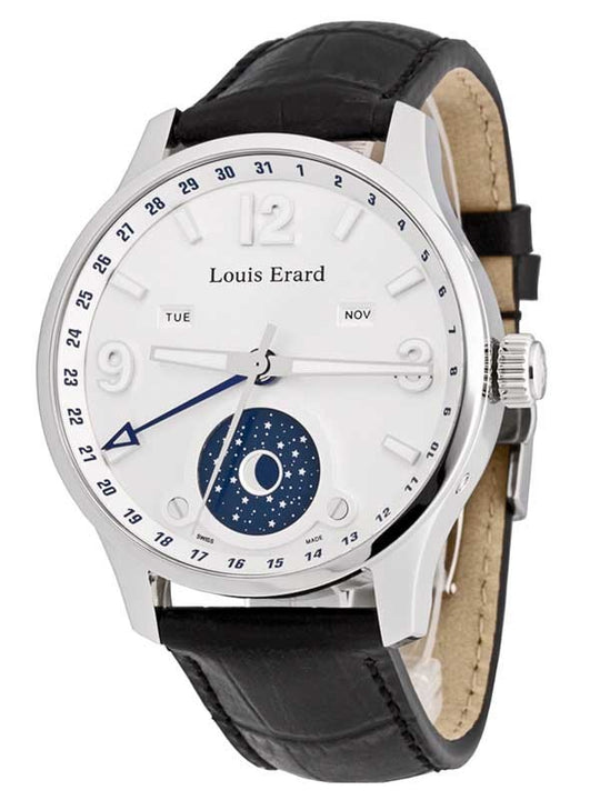 Louis Erard Heritage Chronograph Automatic Men's Watch 78102AA04.BMA22, Automatic Movement, Stainless Steel Strap, 42 mm Case in Mop / Mother of Pearl