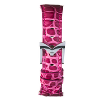Thumbnail for Gagà Milano Manuale 48mm Pink Fuchsia Alligator Leather Watch Strap