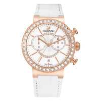 Thumbnail for Swarovski Ladies' Chronograph Watch 38mm Citra Sphere Rose Gold White