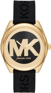 Thumbnail for Michael Kors Ladies Watch Janelle 42mm Black Gold MK7313