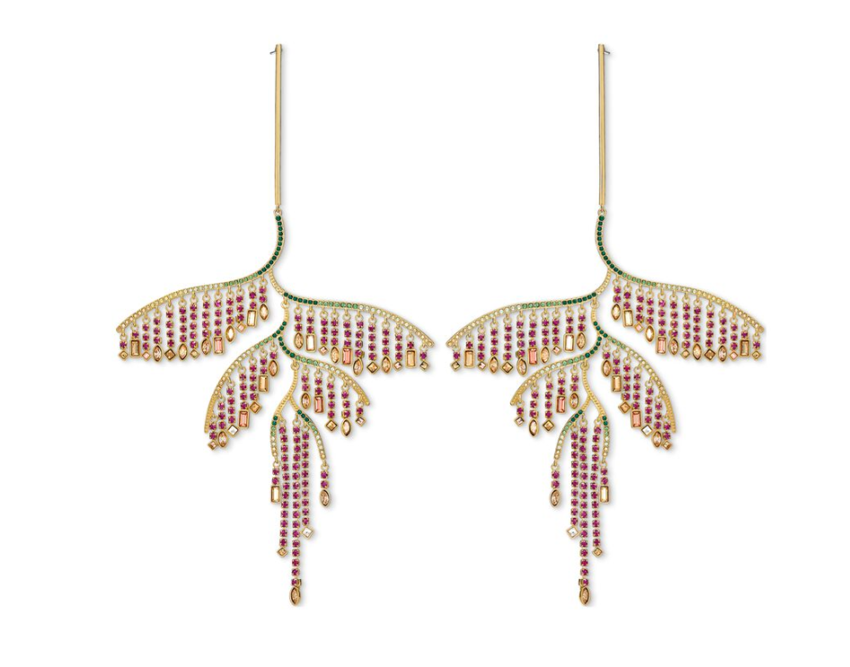 Swarovski Tropical Leaf Pierced Earrings 5512463