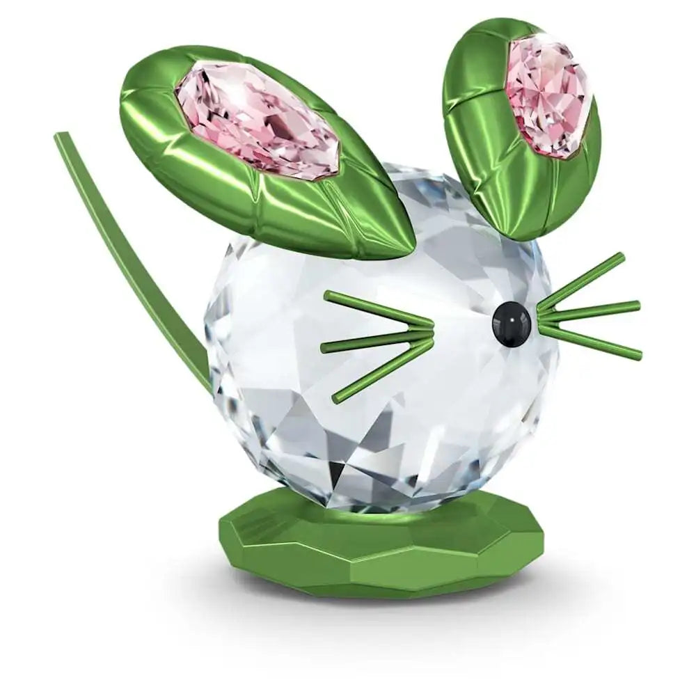 Swarovski Dulcis Green Mouse Decorative Crystal 5619214