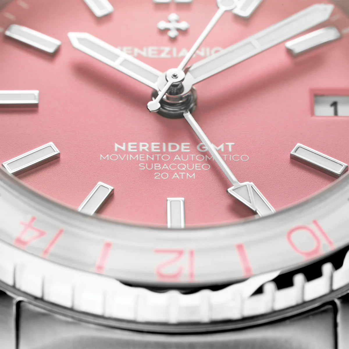 Venezianico Automatic Watch Nereide GMT Rosa 3521506C