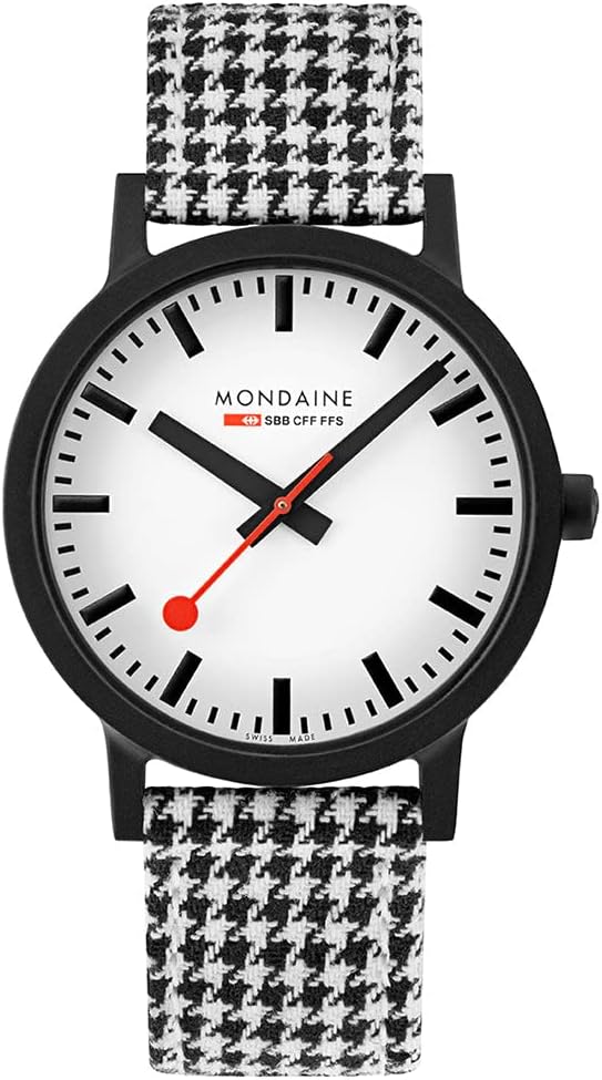 Mondaine Watch Essence Black White Pied MS1.41110.LN