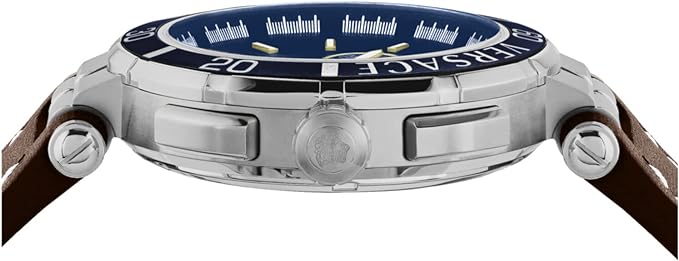 Versace Men's Watch 45mm Greca Chronograph Blue VE3L00122