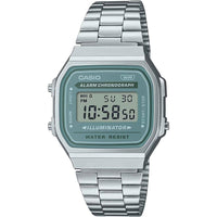 Thumbnail for Casio A168WA-3AYDF Unisex Green Silver Digital Watch