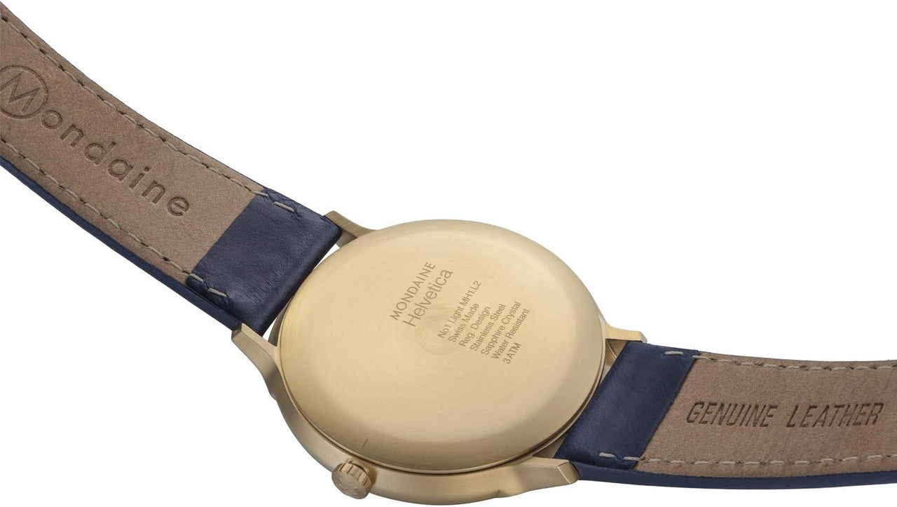 Mondaine Watch Helvetica No1 Light Dark Blue MH1.L2241.LD