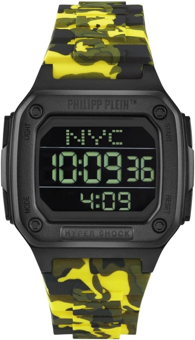 Philipp Plein Watch Hyper Shock Yellow Camo PWHAA1722