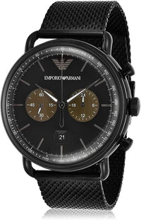 Thumbnail for Emporio Armani Men's Watch Chronograph 43mm Aviator Black AR11142