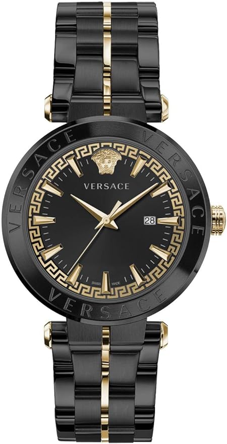 Versace Men's Watch Aion 44mm Black Gold VE2G00621