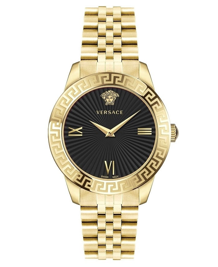 Versace Ladies Watch Greca Signature 38mm Black Gold VEVC01121
