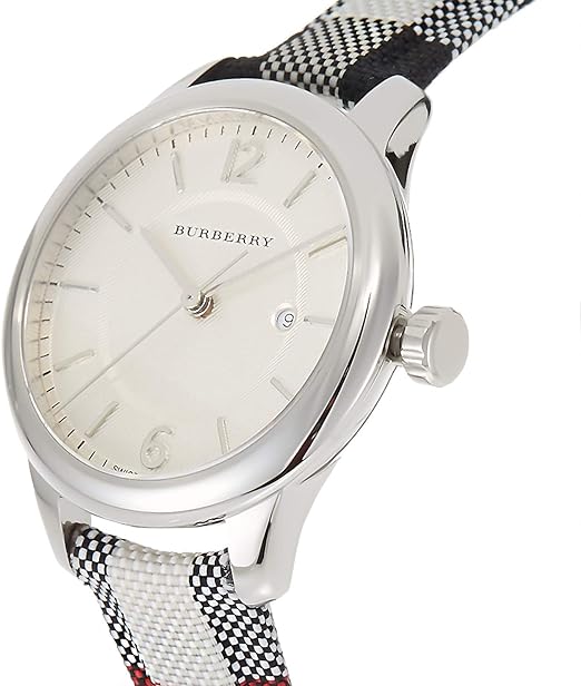 Burberry Ladies Watch The Classic Horseferry 32mm Silver BU10103
