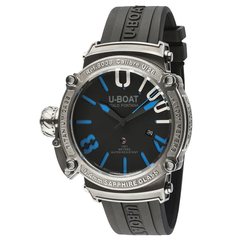 U Boat Watch Limited Edition Classico 1001 Titanium Blue 8038