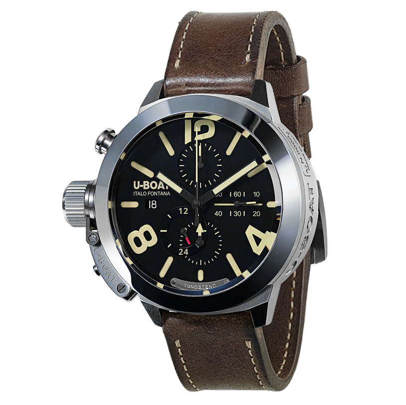 U-Boat Watch Classico Tungsteno CAS 1 Movelock Brown Leather 8075