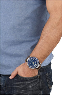 Thumbnail for Versace Men's Watch 45mm Greca Chronograph Blue VE3L00122