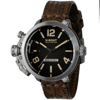 Thumbnail for U-Boat Men's Watch Capsule 50mm Limited Edition Black Brown 8807