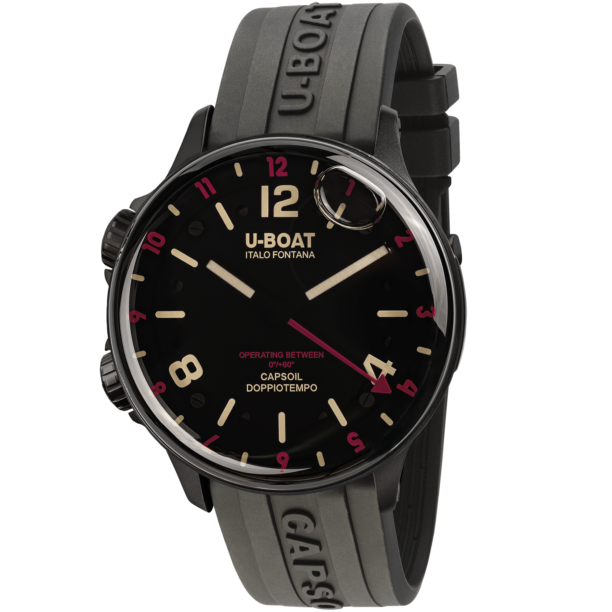 U-Boat Watch Doppiotempo 45 DLC Red Rehaut 8841/B