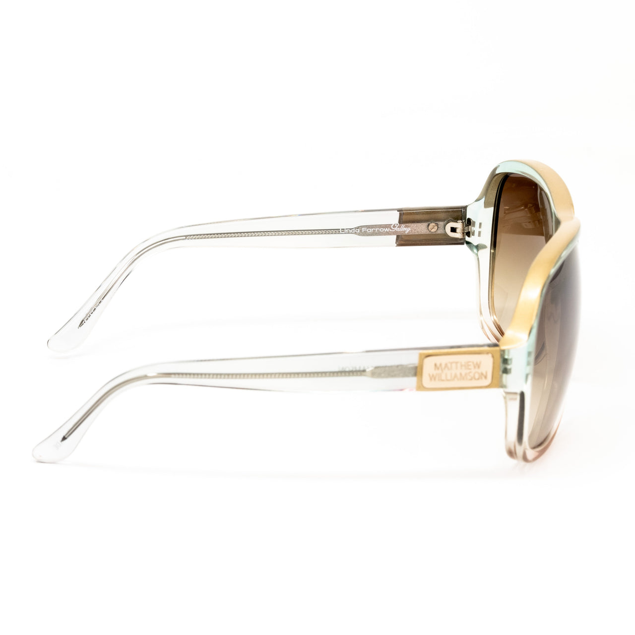 Matthew Williamson x Linda Farrow Gold Sunglasses 8MW5C4MULTICOLOURED