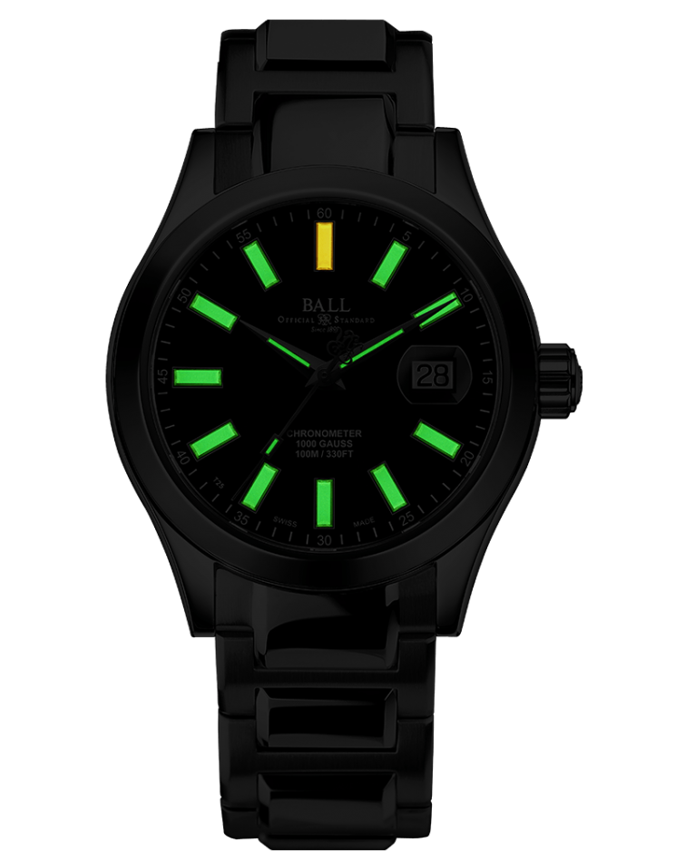 Ball Men's Watch Engineer III Marvelight Chronometer Black NM9026C-S6CJ-BK