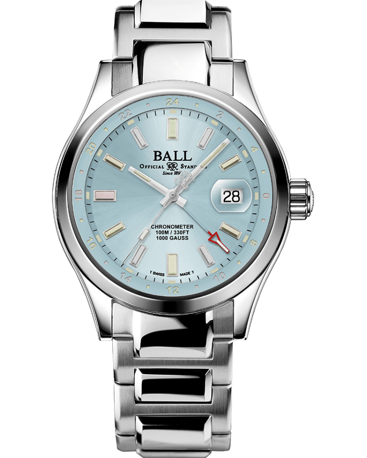 Ball Men's Watch Engineer III Endurance 1917 GMT Ice Blue GM9100C-S2C-IBE